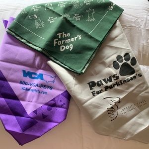 Bundle or individual large dog bandanas. Brand new. Never worn.